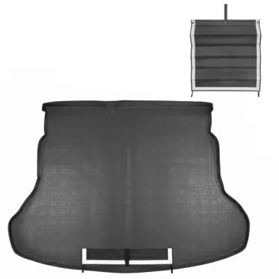 Коврики в багажное отделение с текстильным фартуком для Solaris HC (2022)