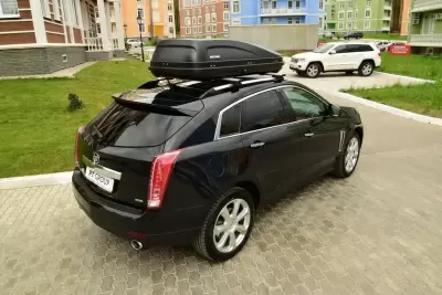 Автобокс на крышу PT-Group Аэродинамический "ACTIVE М" Черный ДВУСТОРОННЕЕ открывание от интернет-магазина AUTOBOKS.kz. 