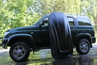 Автобокс на крышу PT-Group Аэродинамический "ACTIVE М" Черный ДВУСТОРОННЕЕ открывание от интернет-магазина AUTOBOKS.kz. 