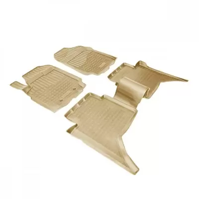 Коврики салонные для Ford Mondeo V 3D (2015)\ Ford Fusion III 3D (2012) (бежевый)