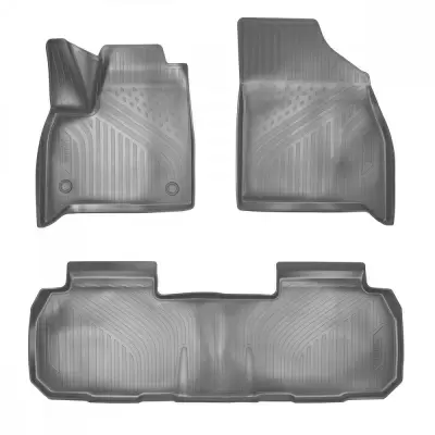 Коврики салонные для Chevrolet Trail Blazer (GM 800) (2012) (3 ряд) (серый)