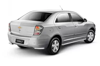 Защита заднего бампера угловая Ø38 мм (НПС) Chevrolet COBALT с 2019-