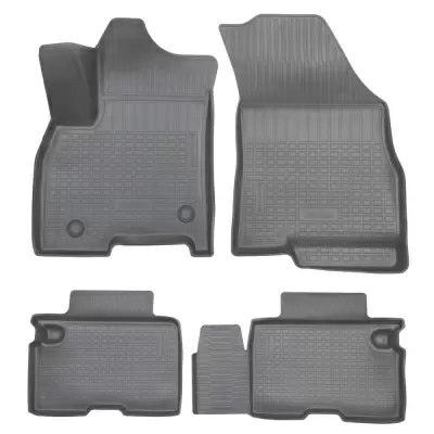 Коврики салонные для Chery Tiggo 8 Pro MAX FL (2023) (1,2 ряд) (серый)