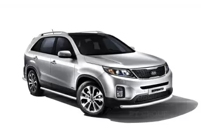 Защита переднего бампера одинарная O63мм (НПС) KIA Sorento 2014-