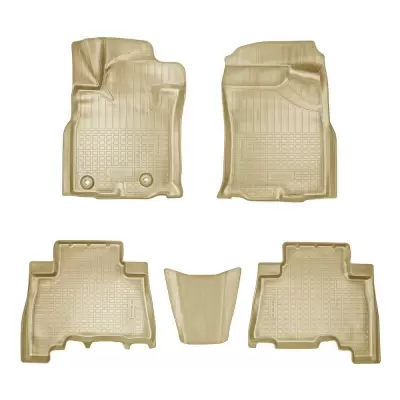 Коврики салонные для Toyota LC Prado (150 серия) 3D (2013) (5 мест) (бежевый)