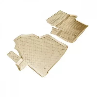 Коврики салонные для Volkswagen Caddy III (2004-2015)\ Volkswagen Caddy IV (2015) (2 задн.сдвижные двери) (бежевый)
