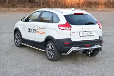 Защита заднего бампера "Волна" O51 мм (НПС) LADA XRAY Cross с 2018 от Интернет-Магазина Autoboks.kz