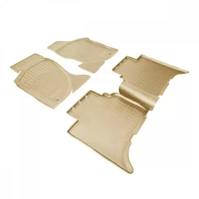 Коврики салонные для Genesis G70 3D (2017) (полный привод) (бежевый)