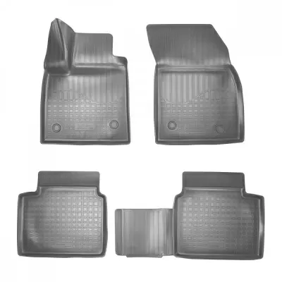 Коврики салонные для Ford Focus III 3D (2015) (серый)