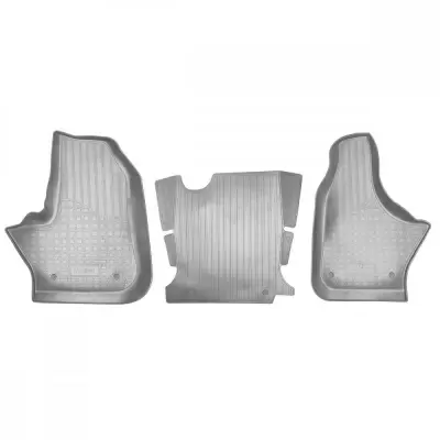 Коврики салонные для GAZ Gazel Next (2014) (задние для авто с доп.отопителем 2-го ряда) (серый)