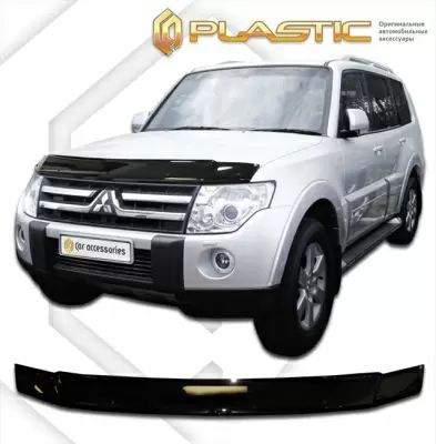 Мухобойка (дефлектор капота) для Mitsubishi Pajero 2007+ (арт. 2010010102166)