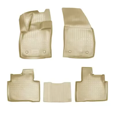Коврики салонные для Geely Tugela 3D (2020) (бежевый)