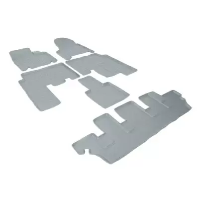 Коврики салонные для Dodge Caravan\ Chrysler Voyager (2000-2007) (7 мест) (серый)
