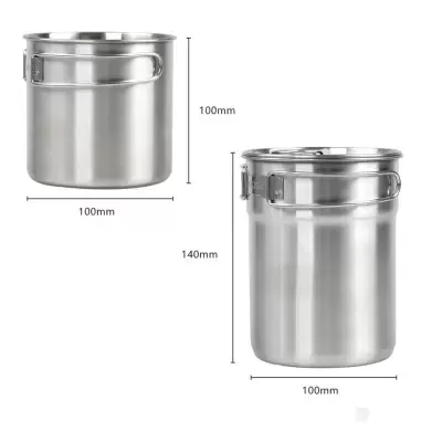 Набор посуды из нержавейки STARCAMP HX-SK08