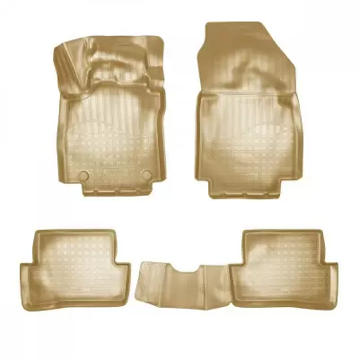 Коврики салонные для Renault Captur 3D (2013) (бежевый)