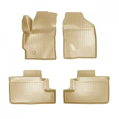 Коврики салонные для BMW X6 III (G06) 3D (2019) (бежевый)