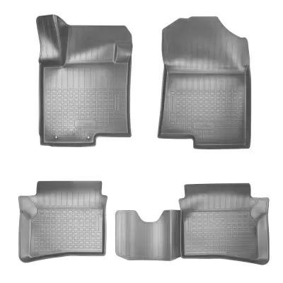 Коврики салонные для Hyundai Bayon 3D (2021) (серый)