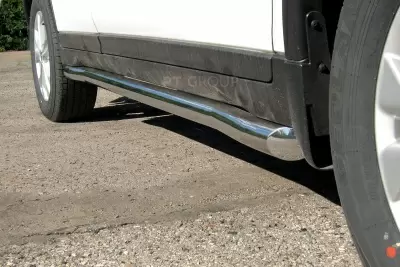 Защита порогов вогнутая O63 мм (НПС) Nissan X-TRAIL с 2015 от интернет-магазина AUTOBOKS.kz. 