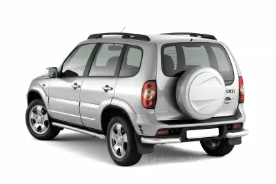 Защита заднего бампера угловая O63 мм (НПС) Chevrolet NIVA с 2009 от Интернет-Магазина Autoboks.kz