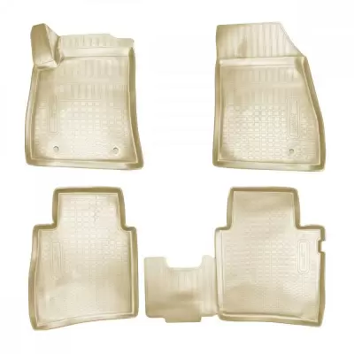 Коврики салонные для Nissan Qashqai (J11) 3D (2015) (российская сборка) (бежевый)