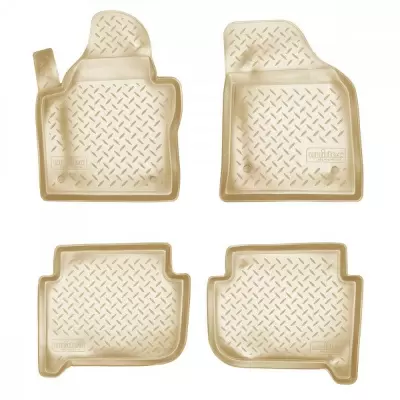 Коврики салонные для Volkswagen Tiguan II 3D (2016) (бежевый)
