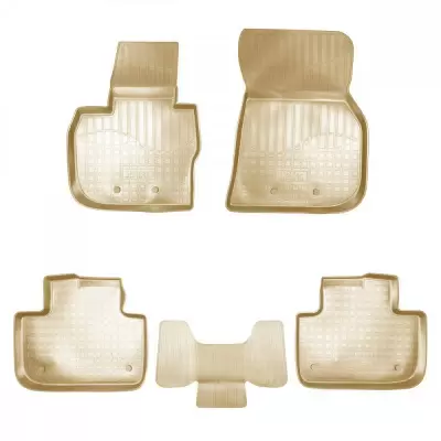 Коврики салонные для BMW X1 (F48) 3D (2015) (бежевый)