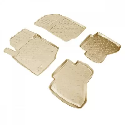 Коврики салонные для Opel Zafira C (2012) (3 ряд) (бежевый)