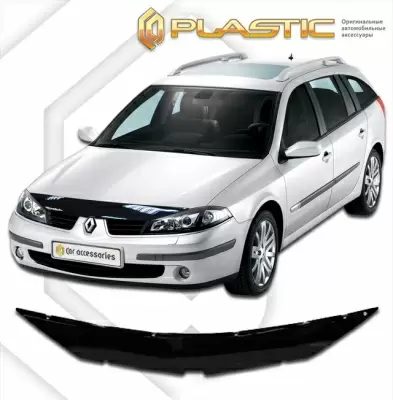 Мухобойка (дефлектор капота) для Renault Laguna 2000-2007 (арт. 2010010101602)
