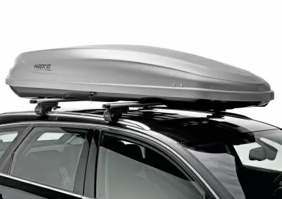 Автобокс Hapro Traxer 8.6 (530 л) серый матовый двустороннее от интернет-магазина AUTOBOKS.kz. 