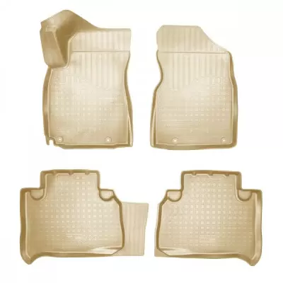 Коврики салонные для Geely Emgrand (ЕС7) 3D (2018) (бежевый)