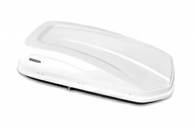 Автобокс на крышу PT-Group Аэродинамический "ACTIVE S" Белый ДВУСТОРОННЕЕ открывание от интернет-магазина AUTOBOKS.kz. 