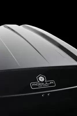 Автобокс Modula EVO 550 черный глянцевый от интернет-магазина AUTOBOKS.kz. 