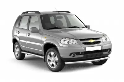 Защита переднего бампера одинарная O63 мм (НПС) Chevrolet NIVA с 2009 от Интернет-Магазина Autoboks.kz