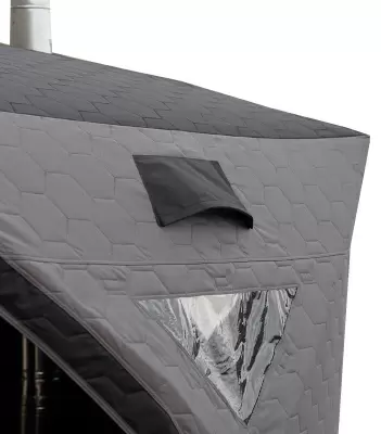 Палатка Wild Land Ice hub 500 для зимней рыбалки/сауны с термальным центром