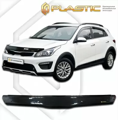 Мухобойка (дефлектор капота) для Kia Rio X-Line 2017+ (арт. 2010010113131)