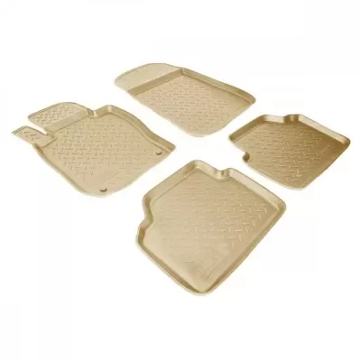 Коврики салонные для BMW 2 (F45) (Active Tourer) 3D (2014) (бежевый)