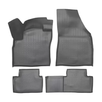 Коврики салонные для Faw Bestune T55 3D (2021) (серый)