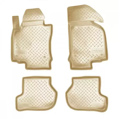 Коврики салонные для Volkswagen Golf VII (2013) (бежевый)