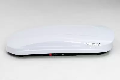 Автобокс REAKTIV Buran 370 белый глянцевый двустороннее 370 л от интернет-магазина AUTOBOKS.kz. 