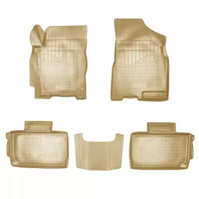 Коврики салонные для Chery Tiggo 5 (Т21) 3D (2014) (бежевый)