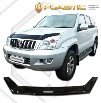 Мухобойка (дефлектор капота) для Toyota Land Cruiser Prado 2004-2009 (арт. 2010010100797)