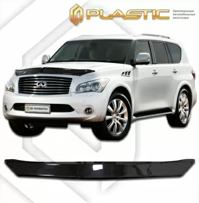 Мухобойка (дефлектор капота) для Infiniti QX56 2010-2013 (арт. 2010010107086)