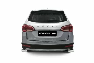 Защита заднего бампера одинарная угловая 63 мм (НПС) HAVAL H6 2014- от Интернет-Магазина Autoboks.kz