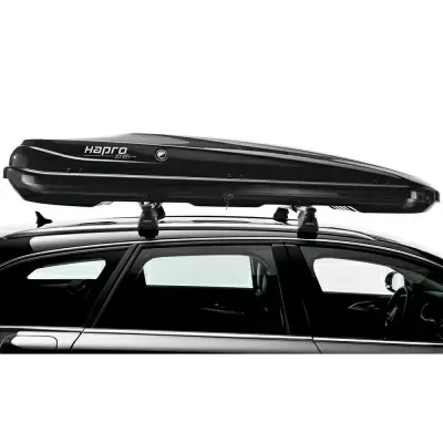 Автобокс Hapro Zenith 8.6 (440 л) черный матовый двустороннее от интернет-магазина AUTOBOKS.kz. 