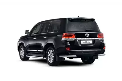 Защита заднего бампера угловая 63мм (НПС) Toyota LAND CRUISER 200 2016-