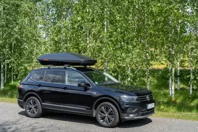 Автобокс Kamei Fosco 540  черный матовый двустороннее от интернет-магазина AUTOBOKS.kz. 