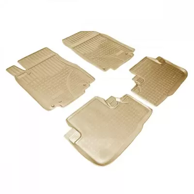 Коврики салонные для Honda CR-V (RD4;RD5) (2001-2006) (АКП) (бежевый)