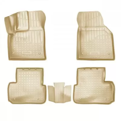 Коврики салонные для Land Rover Discovery V 3D (2016) (бежевый)