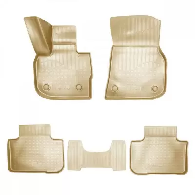 Коврики салонные для BMW X4 3D (2014-2017) (бежевый)