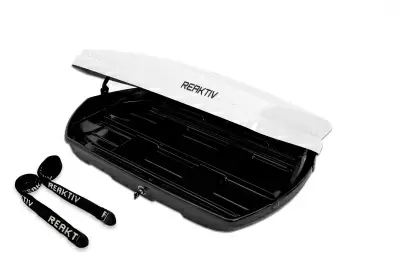 Автобокс REAKTIV Bolid 360 белый глянцевый двустороннее 450 л от интернет-магазина AUTOBOKS.kz. 